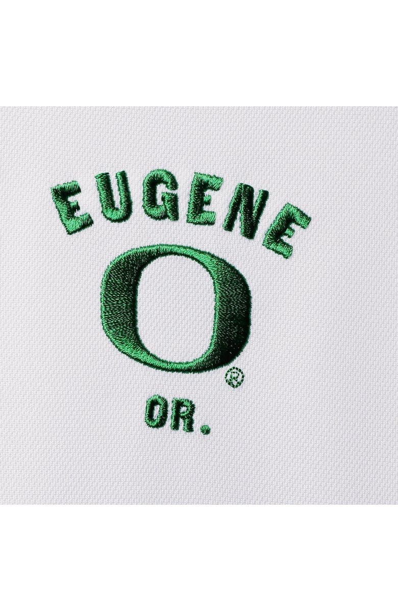 Nike Men's Nike White/Green Oregon Ducks Color Block Victory Performance Polo, Alternate, color, 