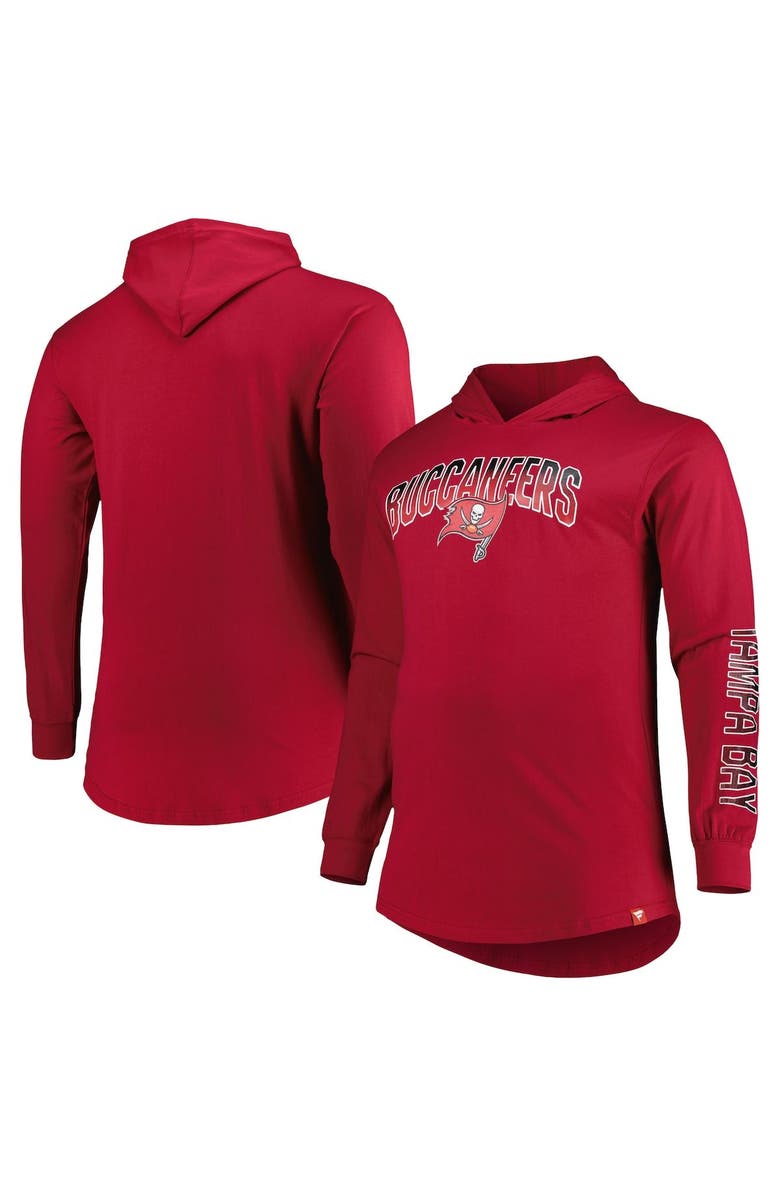 FANATICS Men's Fanatics Branded Red Tampa Bay Buccaneers Big & Tall Front Runner Pullover Hoodie, Main, color, Red