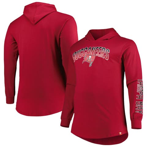 Men's Fanatics Branded Red Tampa Bay Buccaneers Big & Tall Front Runner Pullover Hoodie