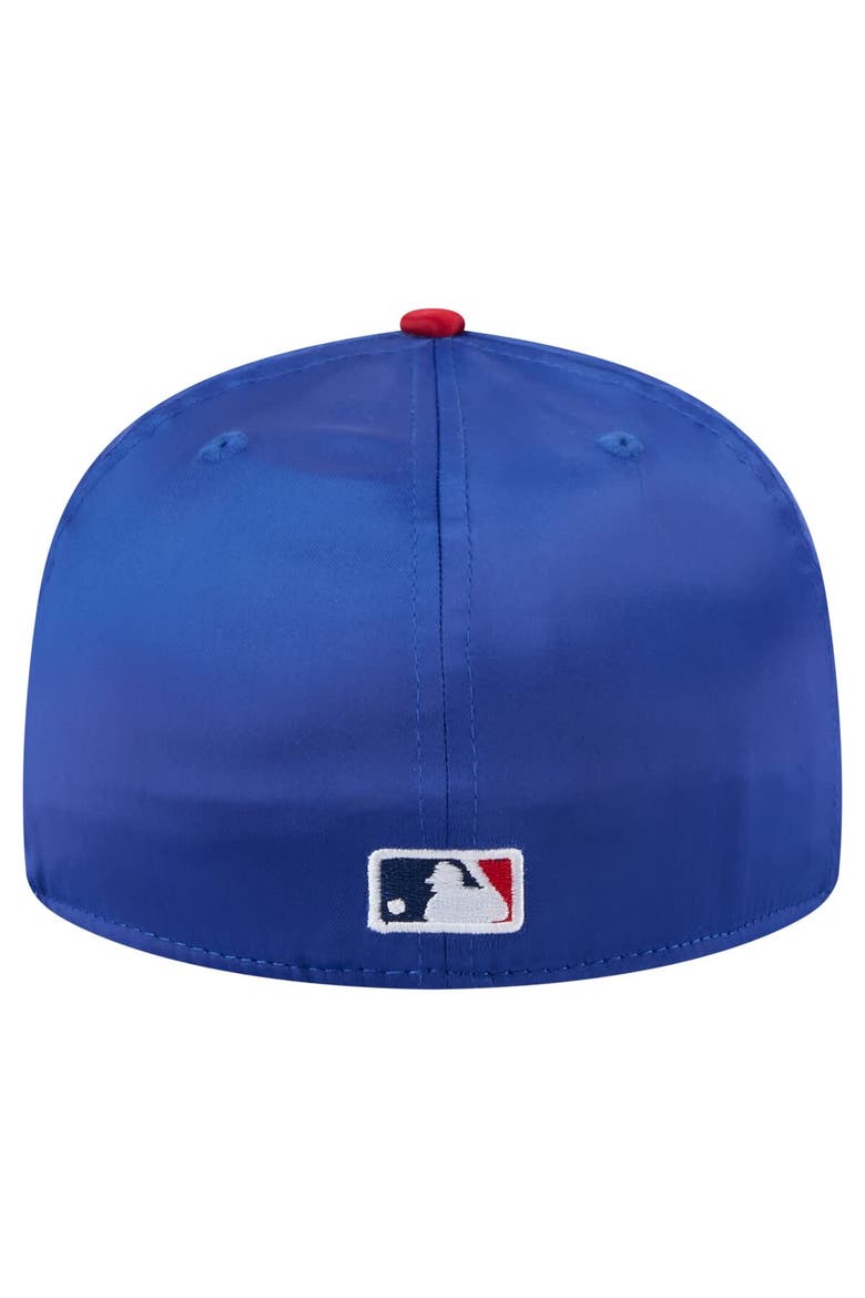 Men's New Era Royal/Red Chicago Cubs Satin 59FIFTY Fitted Hat, Alternate, color, Royal