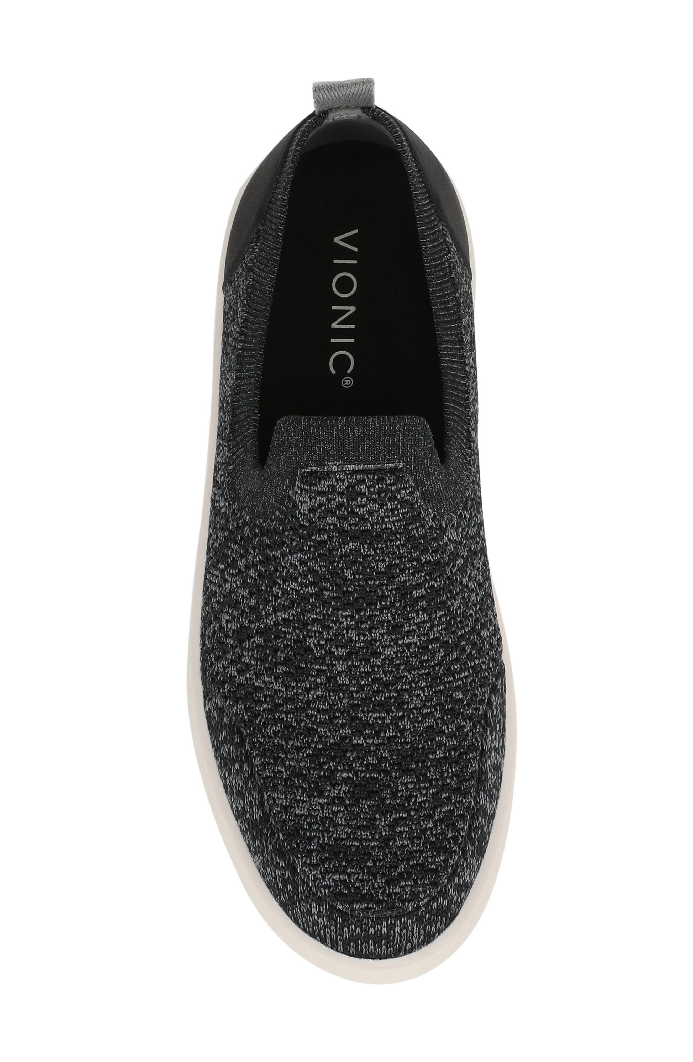 Vionic Elda Knit Slip-On Sneaker, Alternate, color, Black Knit