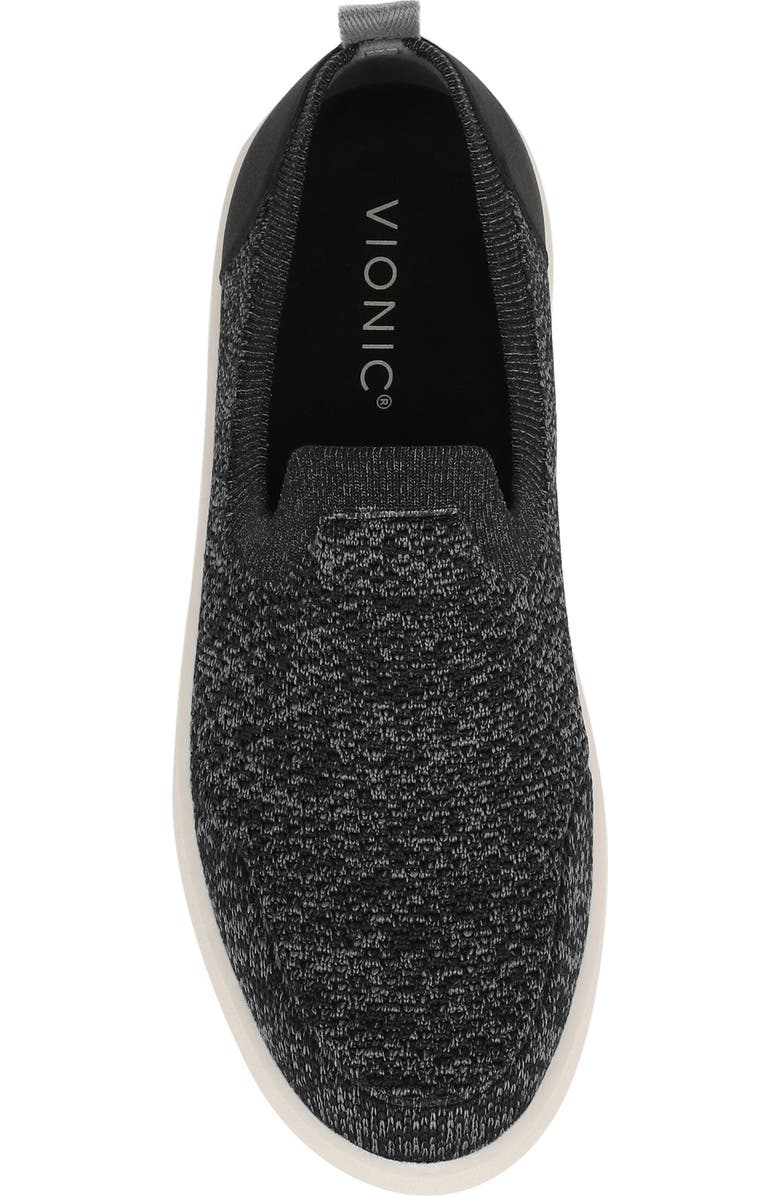 Vionic Elda Knit Slip-On Sneaker, Alternate, color, Black Knit