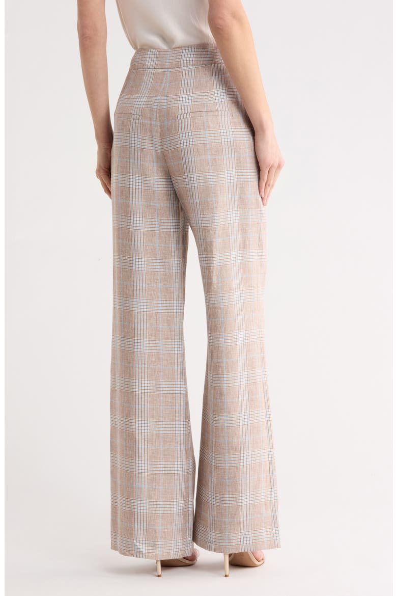 Tonelli Plaid Linen Pants, Alternate, color, KHAKI MULTI