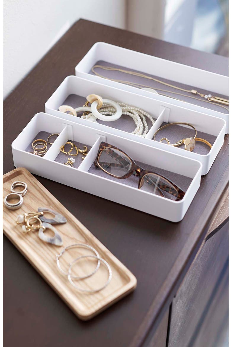 3-Tier Accessory/Watch Box, Alternate, color, WHITE