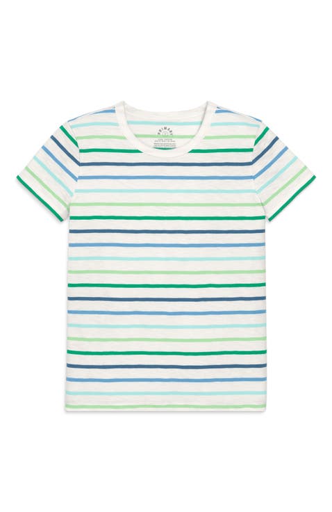 Women's Fit Multi Stripe Classic Tee