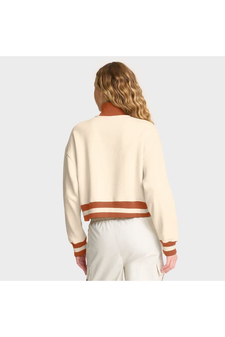 Women's Nike Tan Texas Longhorns Legacy Half-Zip Sweatshirt, Alternate, color, Cream