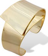 SAVVY CIE JEWELS Wide Flare Bangle Bracelet