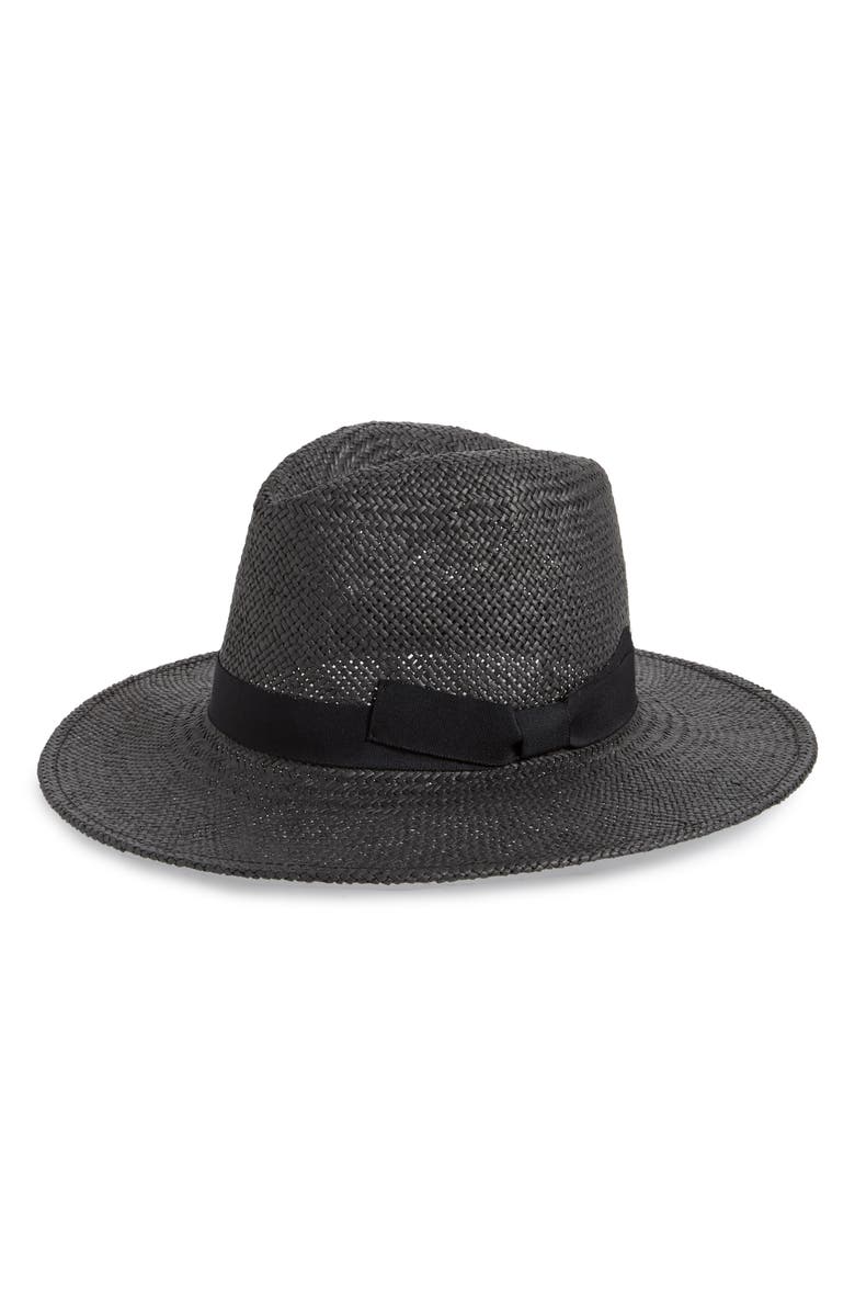 Halogen<sup>®</sup> Woven Straw Panama Hat, Main, color, 