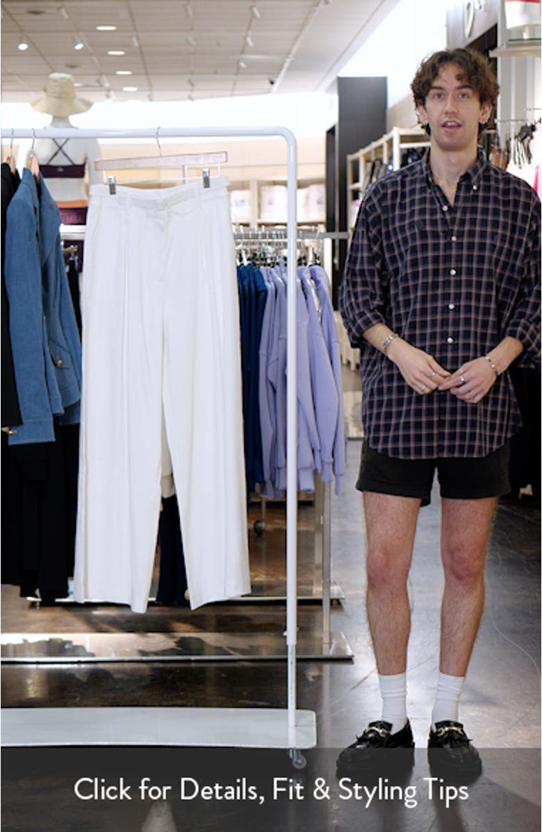 The Miranda Wide Leg Linen Blend Pants, sales video thumbnail