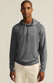 Lands' End Long Sleeve Washable Merino Pullover Hoodie