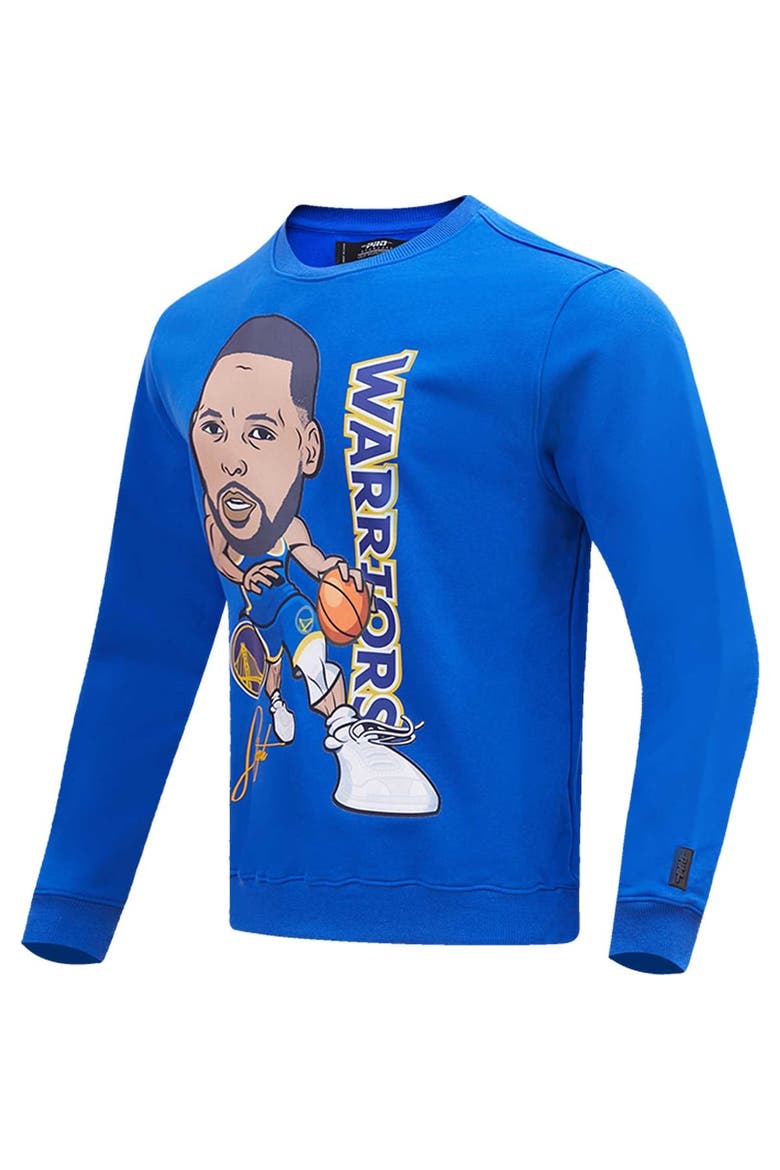 Men's Pro Standard Stephen Curry Royal Golden State Warriors Avatar Pullover Sweatshirt, Alternate, color, Royal