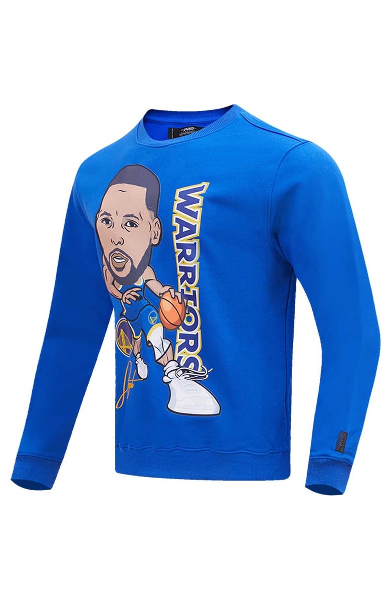 Post Men's Pro Standard Stephen Curry Royal Golden State Warriors Avatar Pullover Sweatshirt, Alternate, color, Royal