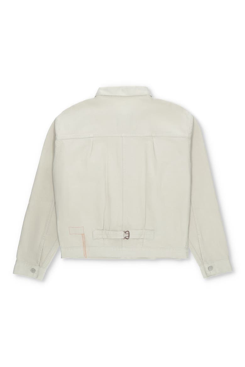 Drill Cotton Jacket, Alternate, color, WHITE