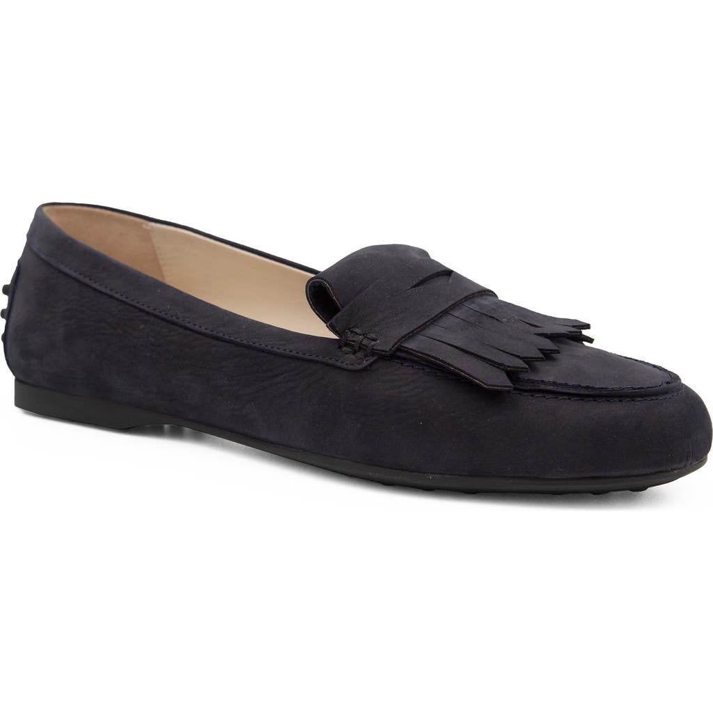 Amalfi By Rangoni Donnola Kiltie Penny Loafer In Navy Tiffany