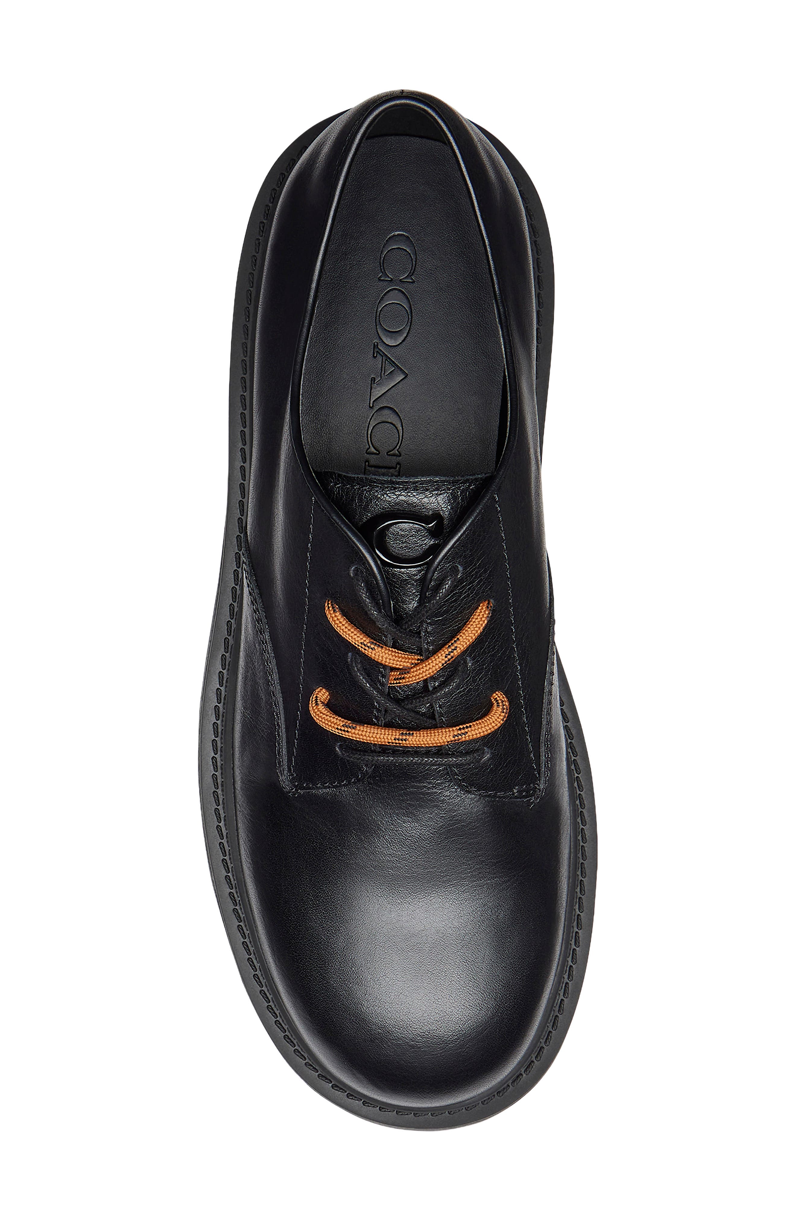 Plain Toe Leather Derby, Alternate, color, BLACK