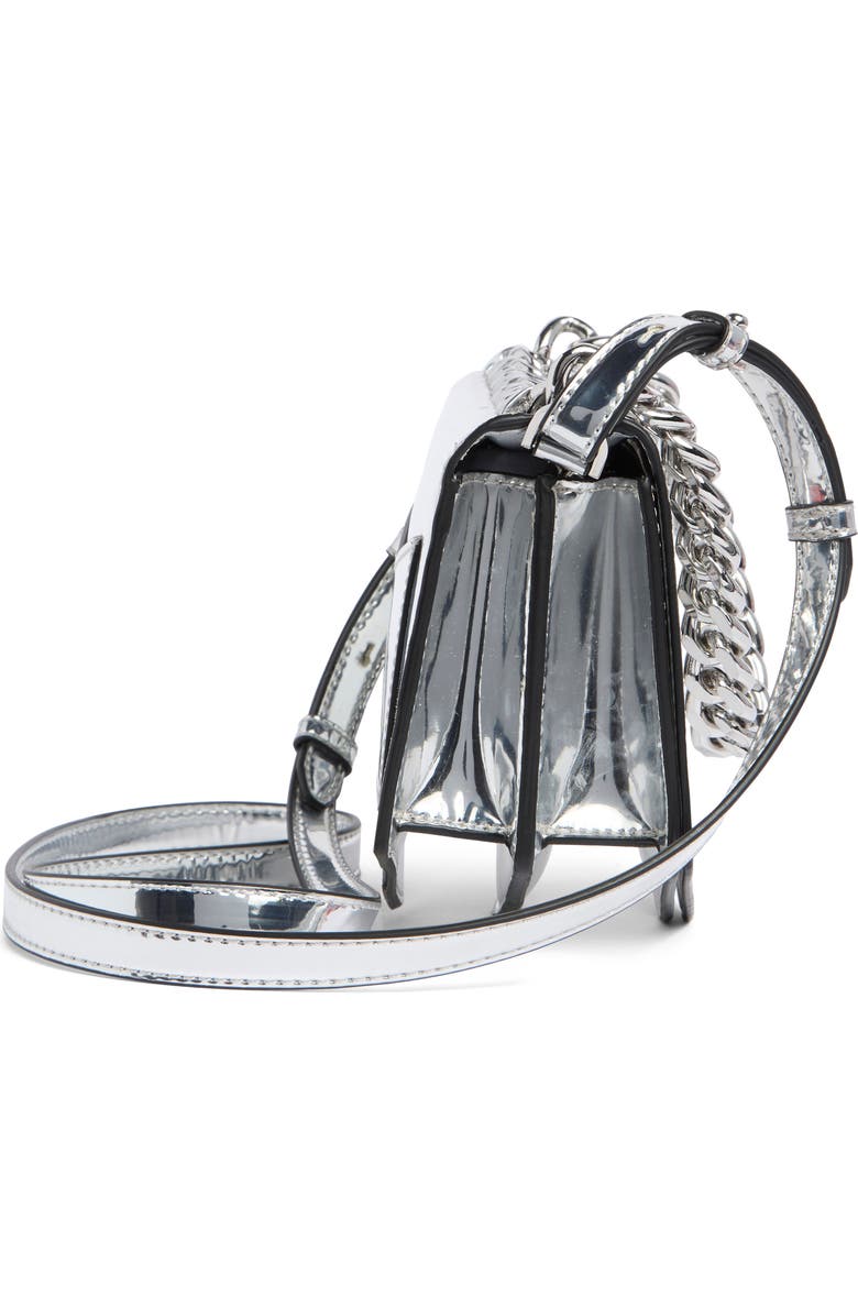 DKNY Riona Flap Crossbody Bag, Alternate, color, Silver