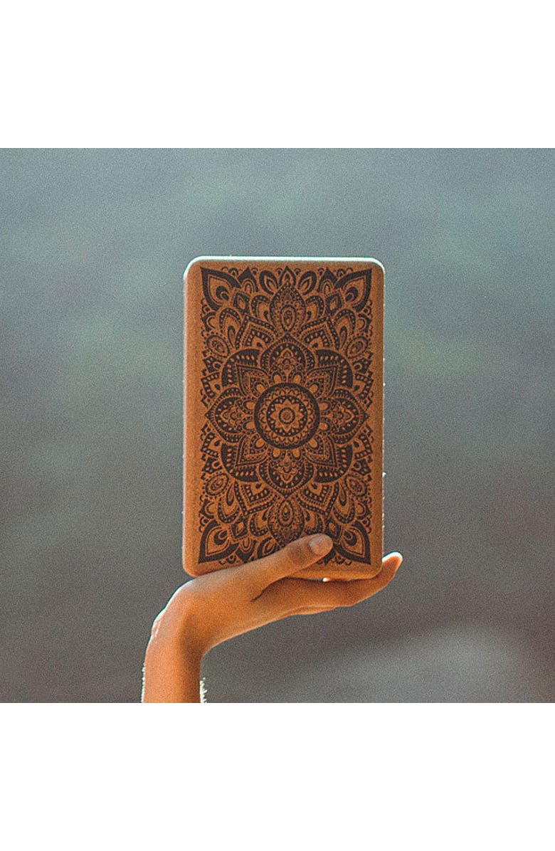 Yoga Design Lab Cork Yoga Block, Alternate, color, Mandala Black