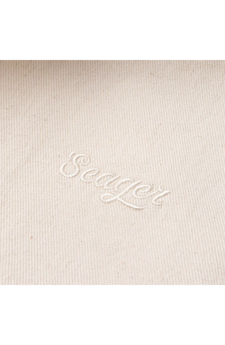 Seager Co Southpaw Whippersnapper Cotton Twill Snap-Up Shirt, Alternate, color, Natural