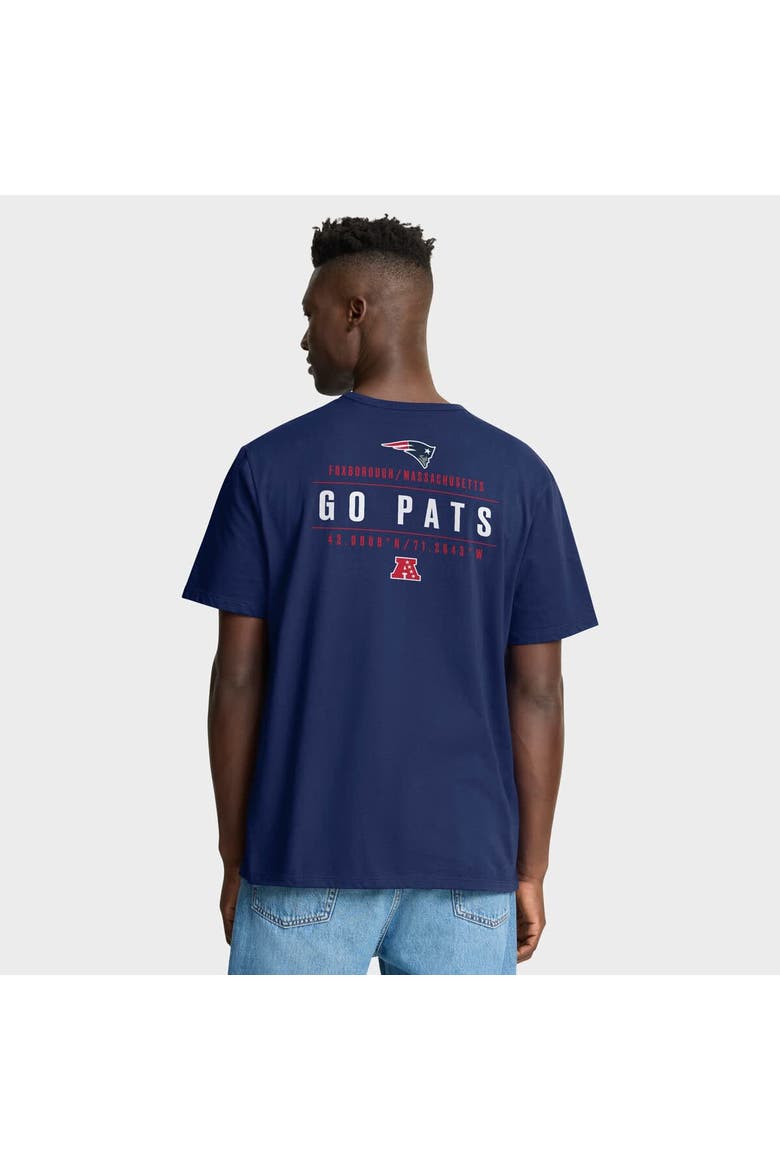 Men's Fanatics Navy New England Patriots Passing Pocket Legacy T-Shirt, Alternate, color, Navy
