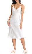 Papinelle Camille Lace Trim Silk Nightgown