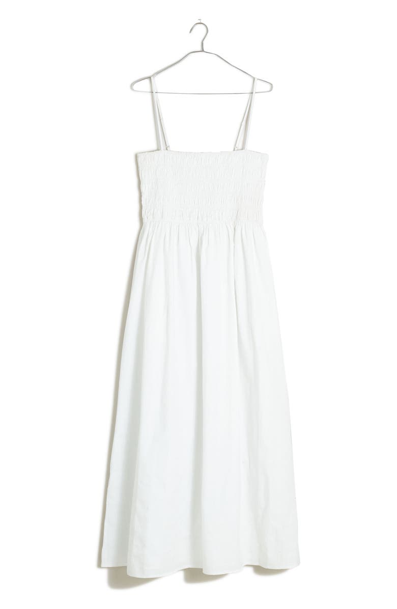 Madewell Theo Sleeveless Cotton Midi Dress, Alternate, color,