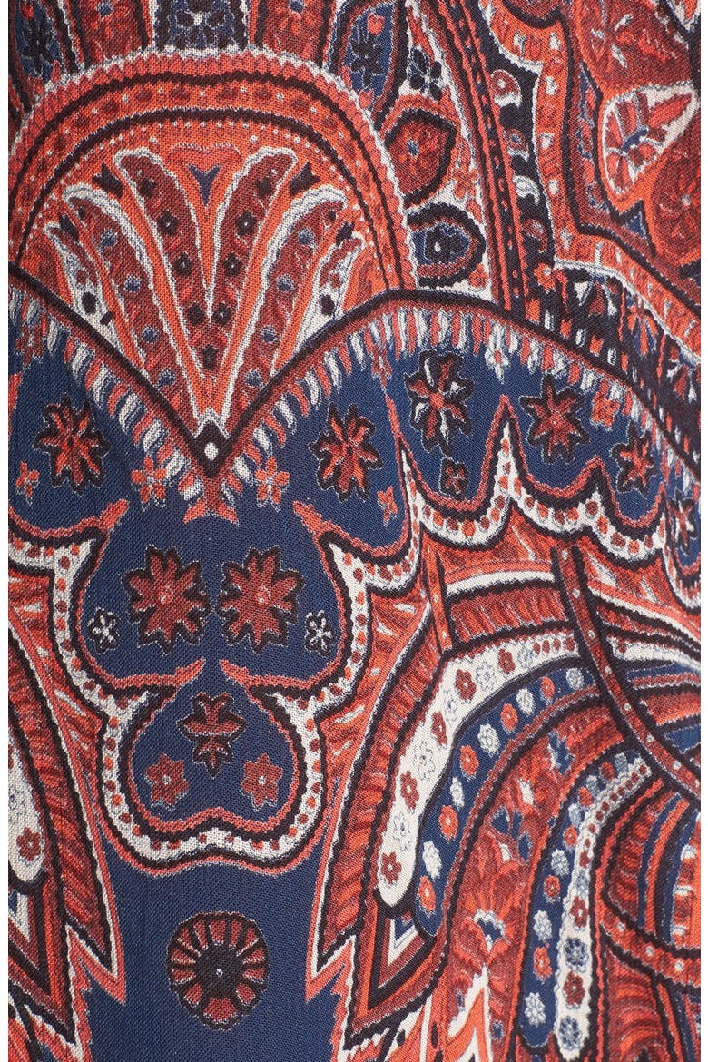Print Shift Dress, Alternate, color, INDIGO