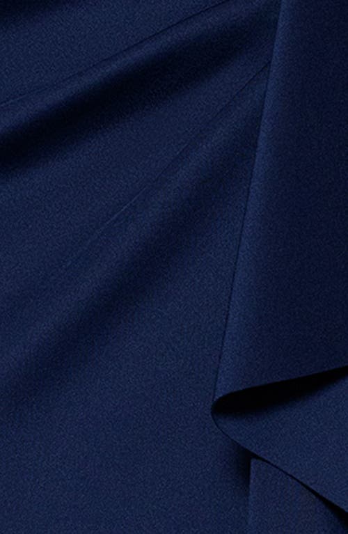 Xscape Evenings Puff Sleeve Sheath Cocktail Dress In Midnight