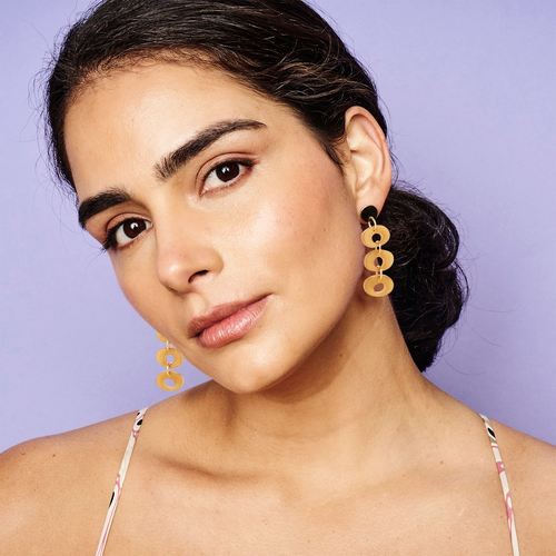 Toolally Hepworth Drop Earrings In Gold