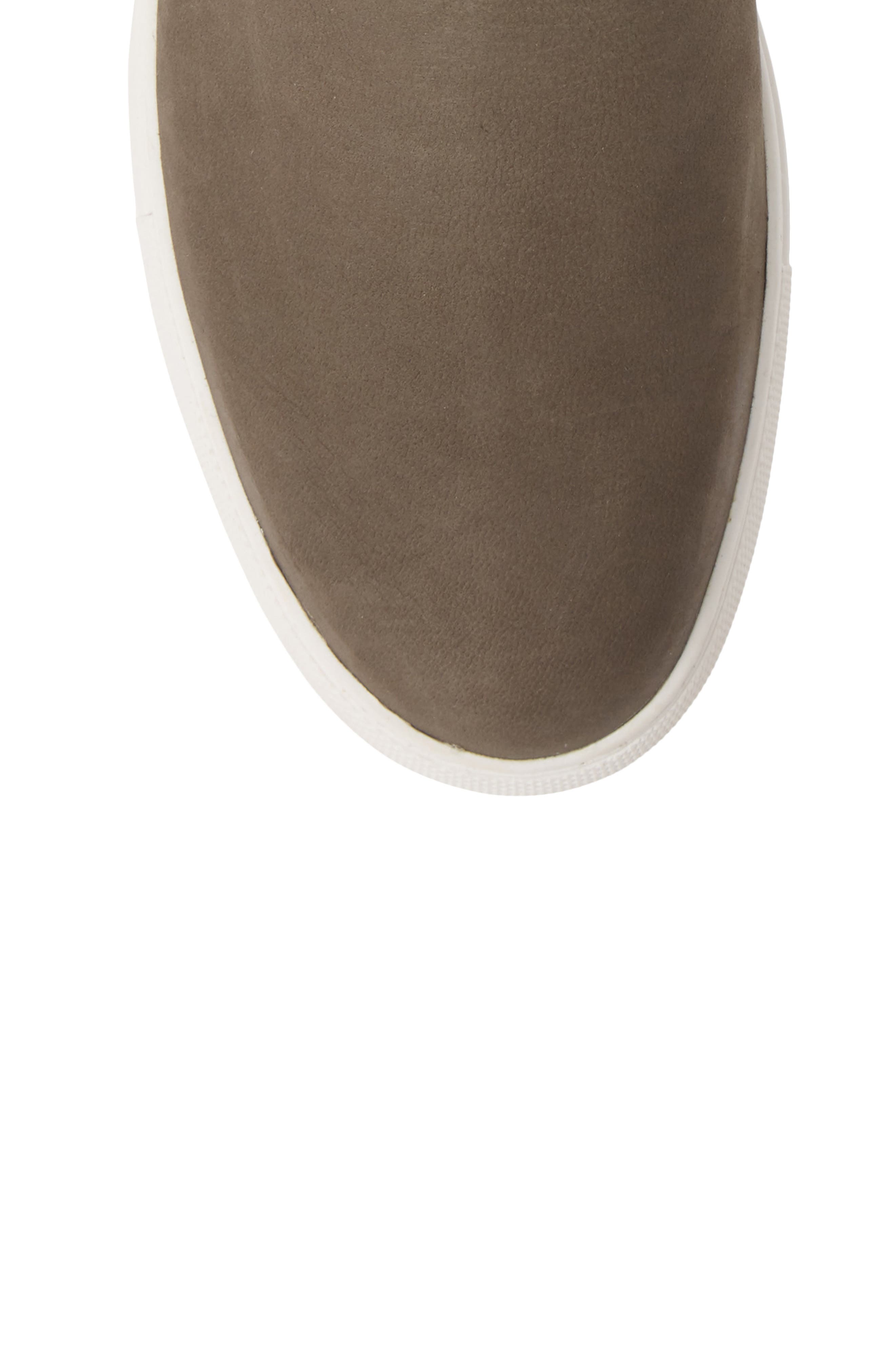 'Kiera' Zip High Top Sneaker, Alternate, color, CEMENT NUBUCK LEATHER