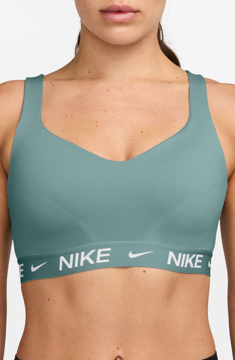 Nike Indy Dri-FIT High Support Sports Bra, Main, color, Cannon
