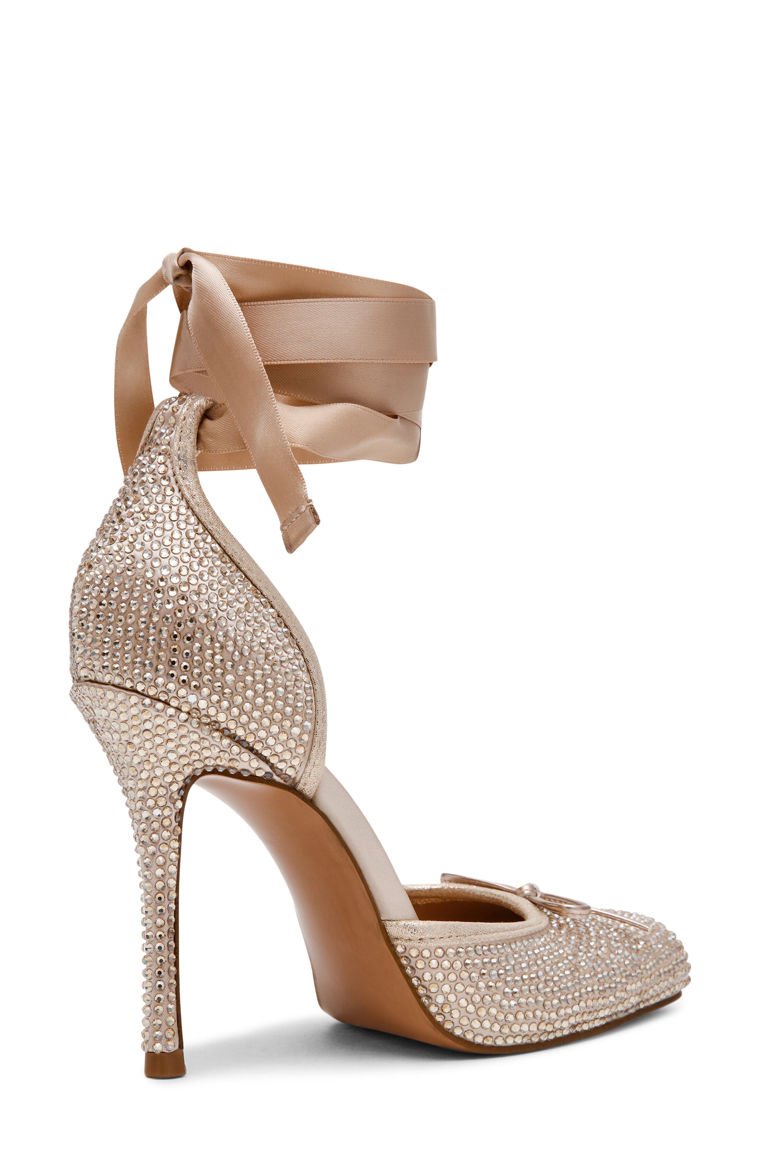 Larina Ankle Wrap Pump, Alternate, color, CHAMPAGNE