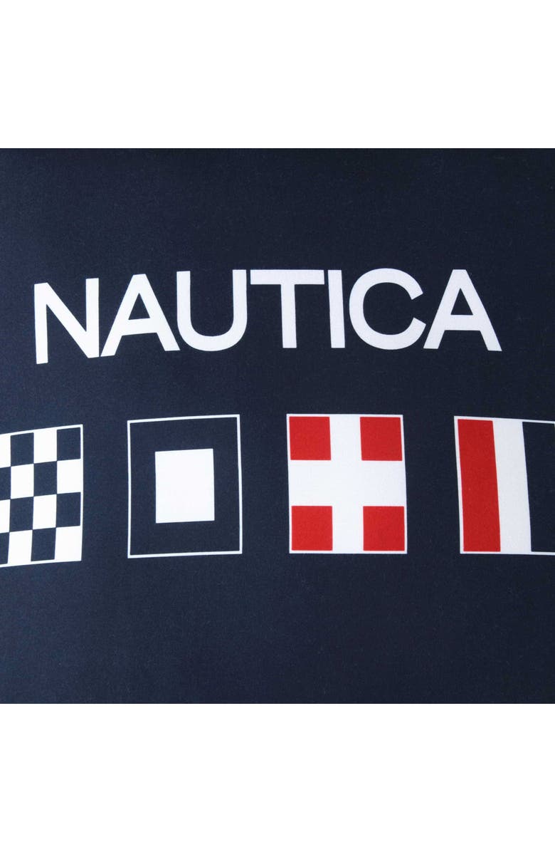 Nautica Flag Microfiber Throw Pillow, Alternate, color, Dark Blue