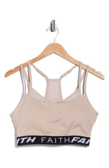 Faith Connexion Strappy Sports Bra In Brown