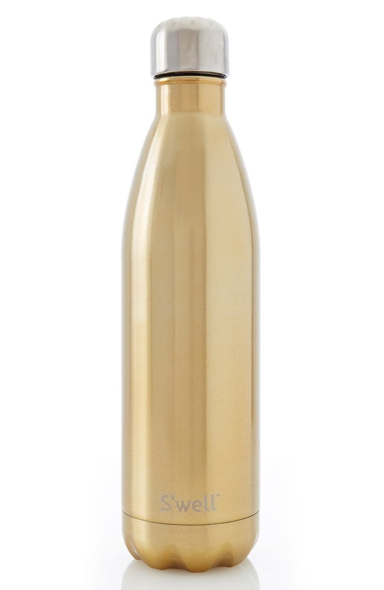 S'well 'Sparkling Champagne' Stainless Steel Water Bottle, Alternate, color, 
