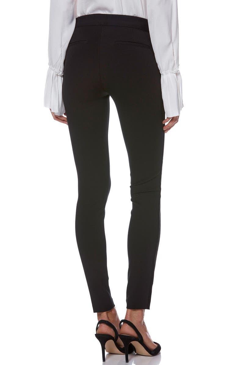 PAIGE Tereza Velvet Side Stripe Slim Pants, Alternate, color, 