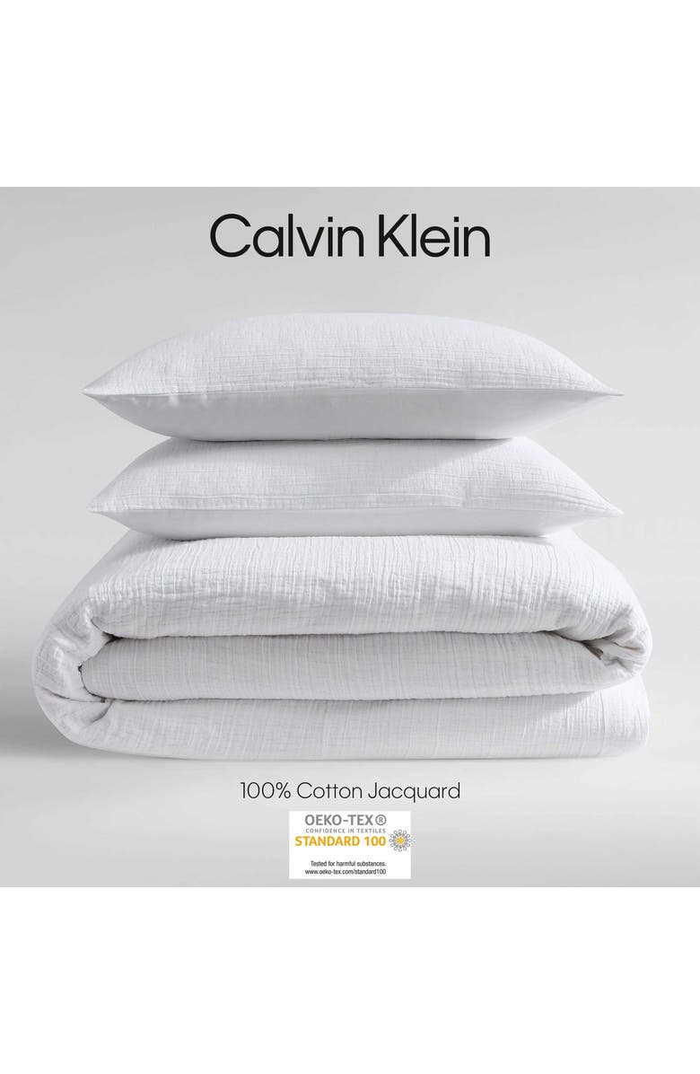 Calvin Klein Home Washed Textured Reversible Comforter Set, Alternate, color, White