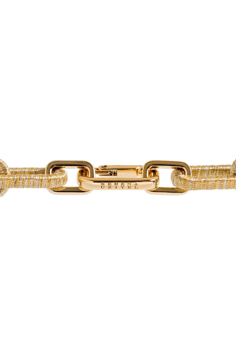 Catena Rectangular Necklace, Alternate, color, Gold Silver