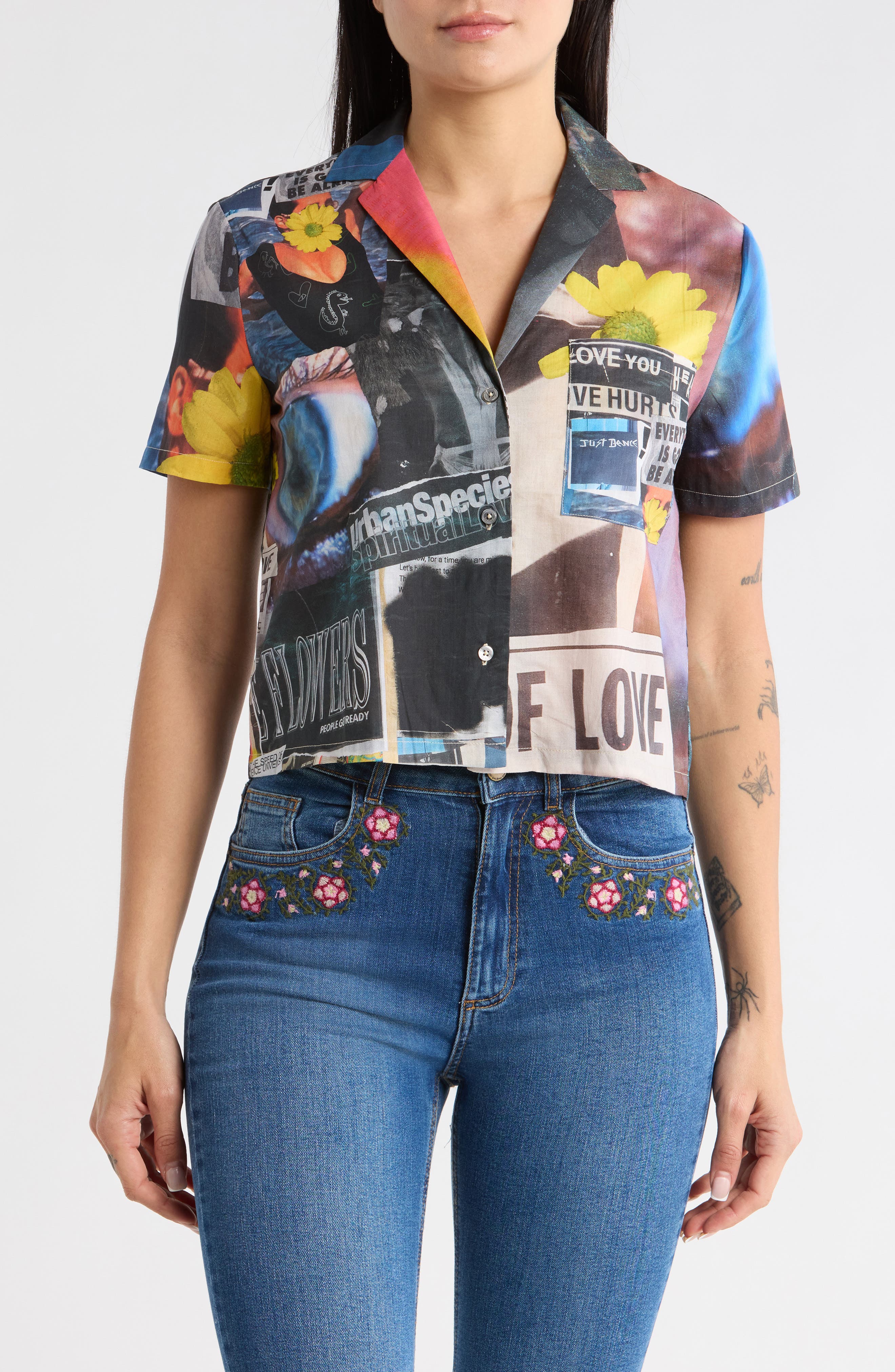 Desigual Patchwork Camp Shirt