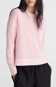 Madewell Linen Drop Shoulder Sweater