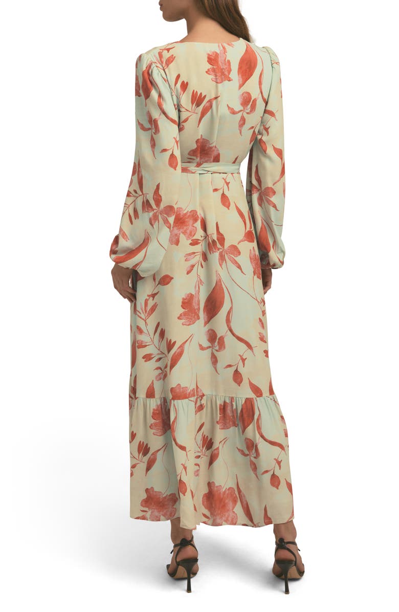 Favorite Daughter The Lady Like Long Sleeve Maxi Wrap Dress, Alternate, color, 