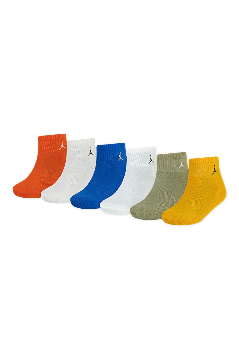 Kids' Assorted 6-Pack Everyday Essentials Ankle Socks, Main, color, BB7SPORT B