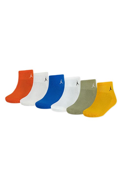 Jordan Kids' Assorted 6-pack Everyday Essentials Ankle Socks In Multi