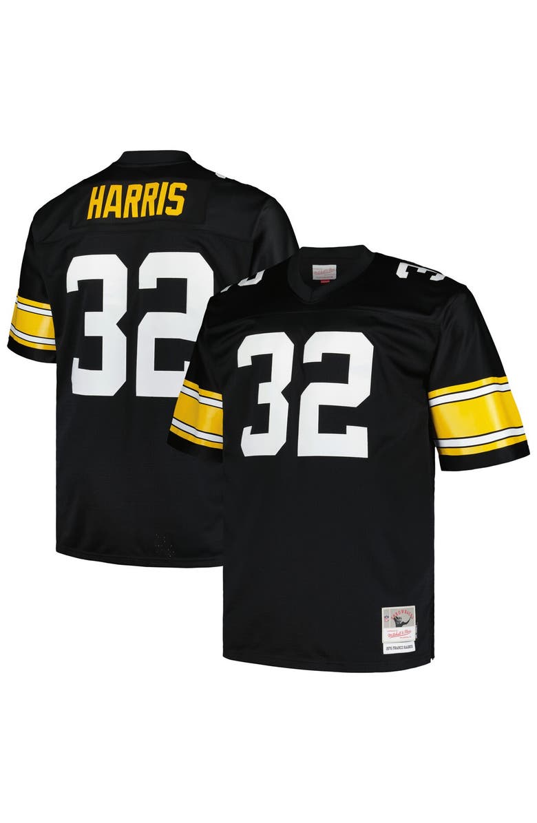 Mitchell & Ness Men's Mitchell & Ness Franco Harris Black Pittsburgh Steelers Big & Tall 1976 Legacy Retired Player Jersey, Alternate, color, Black