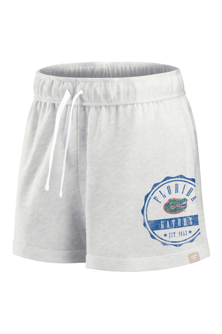 Women's Fanatics Branded Oatmeal Florida Gators Win Badge Shorts, Alternate, color, Oatmeal