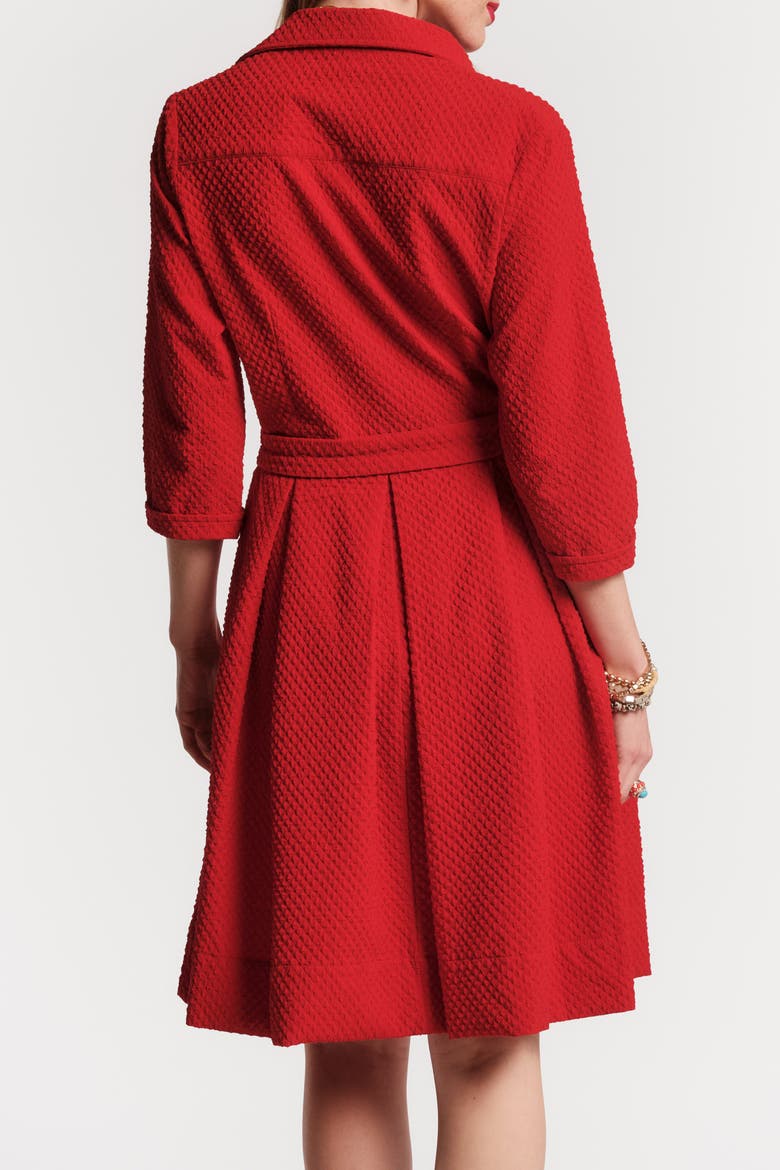 Bellini Dress Waffle Weave, Alternate, color, Red
