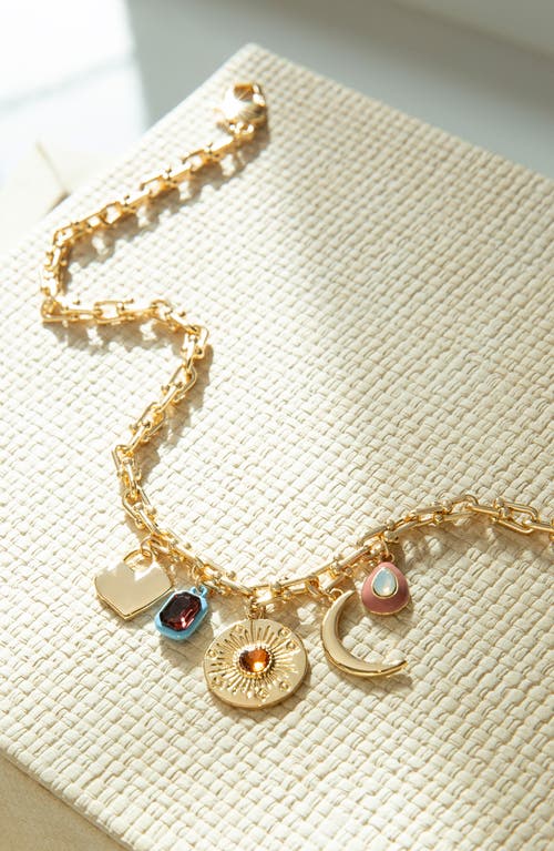 Marlyn Schiff Charm Pendant Necklace In Gold