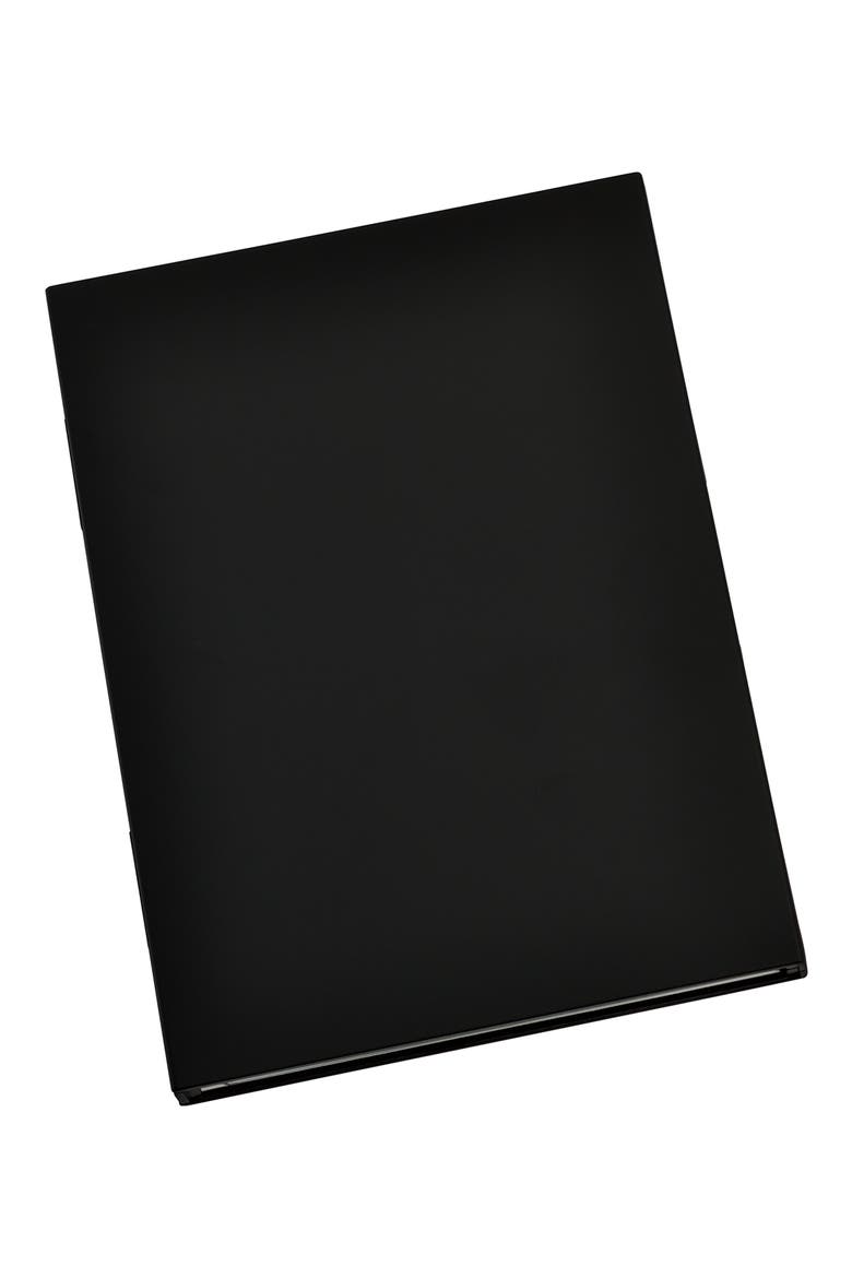 Le Carnet 12.19 Lacquered Business Journal, Alternate, color, MATT BLACK/ BLACK