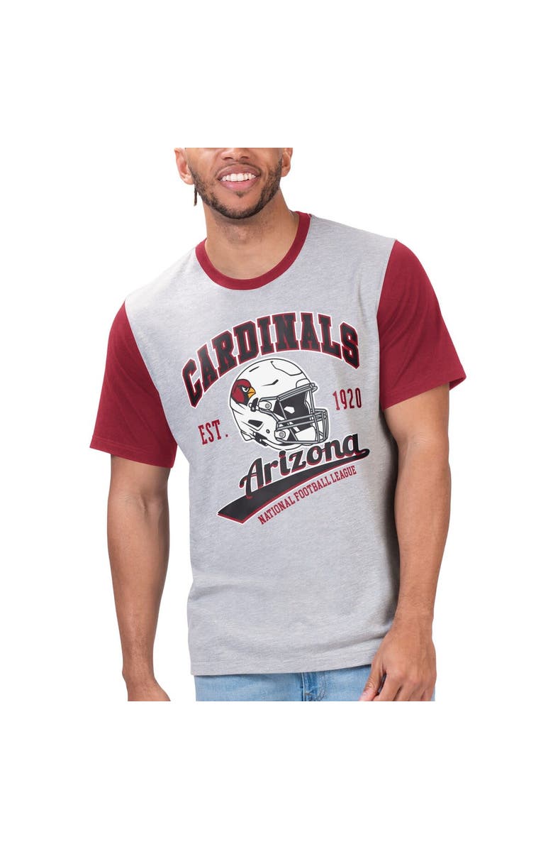 G-III SPORTS BY CARL BANKS Men's G-III Sports by Carl Banks Gray Arizona Cardinals Black Label T-Shirt, Main, color, 