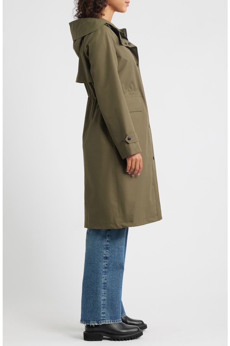 Hooded Longline Coat, Alternate, color, LODEN
