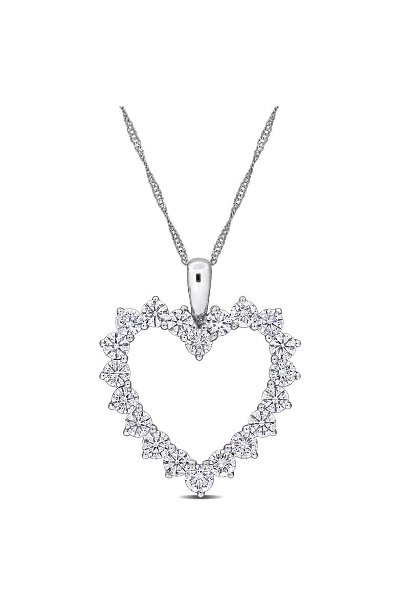 Julianna B. Lab-Grown Diamond Open Heart Necklace 14k, Main, color, 